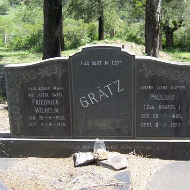 GRATZ Friedrich Wilhelm 1882-1965 &amp; Pauline HEMPEL 1885-1977
