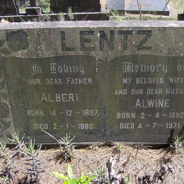 LENTZ Albert 1897-1980 &amp; Alwine 1892-1971
