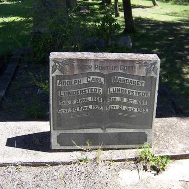 LUNDERSTEDT Adolph Carl 1860-1932 &amp; Margaret 1860-1942