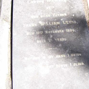 LEWIS Frank William -1906