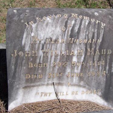 MAUDE John William 1874-1924