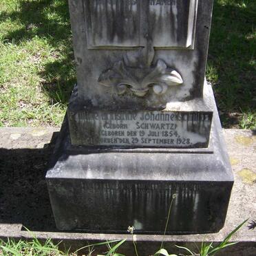 SCHULTZ Pauline Ernstine Johanne nee SCHWARTZ 1854-1928