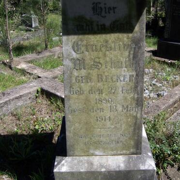 SCHULTZ Ernestine M. nee BECKER 1890-1914