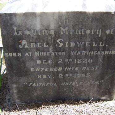 SIDWELL Abel 1826-1905