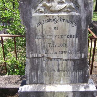 TAYLOR Nellie Fletcher -1918