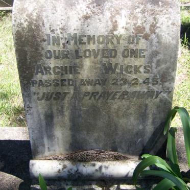 WICKS Archie -1945