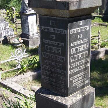 WINKELMANN Albert A.F.1862-1937 &amp; Caroline PAPE 1865-1936