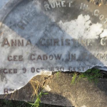 GURR Anna Christine nee GADOW 1830-1893