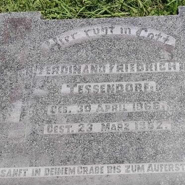 TESSENDORF Ferdinand Friedrich 1866-1952