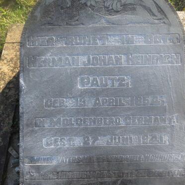 PAUTZ Herman Johan Heinrich 1854-1941