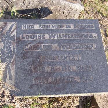 TESSENDORF Louise Wilhelmina Caroline nee LENTZ 1883-1919