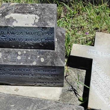 CARSHAGEN Johanna Friederike 1892-1892