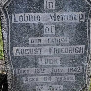 LUCK August Friedrich -1942