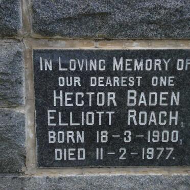 ROACH Baden John 1933-1968 :: ROACH Hector Baden 1900-1977 :: ROACH Esme Emily nee HAWKES 1903-1990 