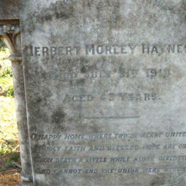 HAYNES Herbert Morley -1913