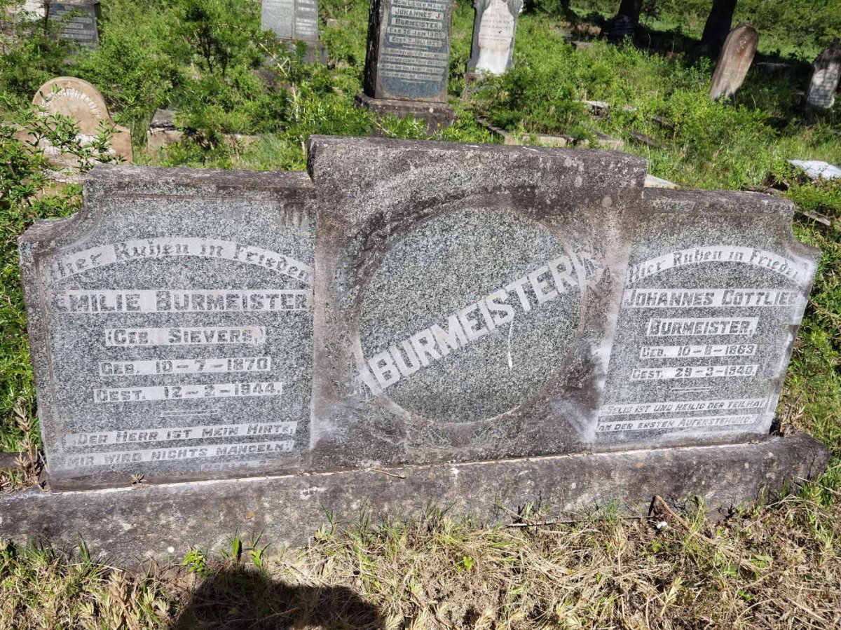 BURMEISTER Johannes Gottlieb 1863-1940 &amp; Emilie SIEVERS 1870-1944