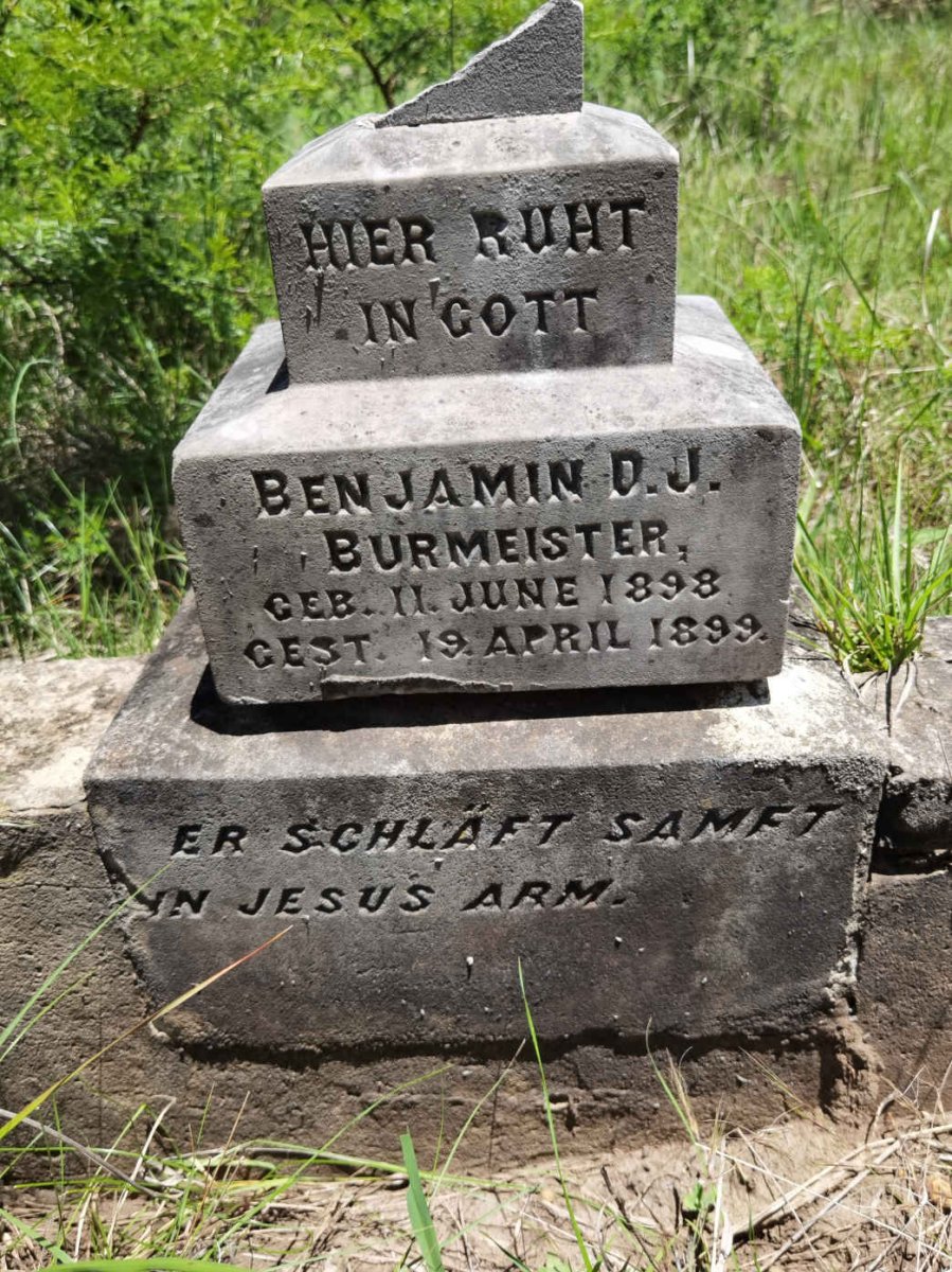 BURMEISTER Benjamin D.J. 1898-1899