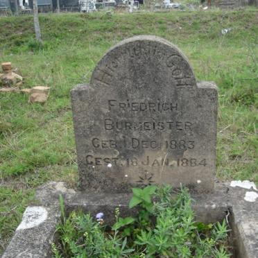 BURMEISTER Friedrich 1883-1884