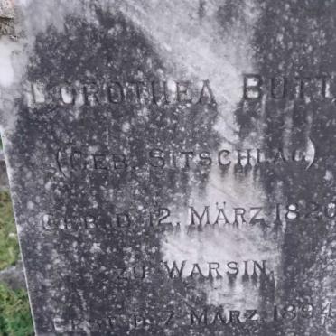 BUTT Dorothea nee SITSCHLAG 1820-1894