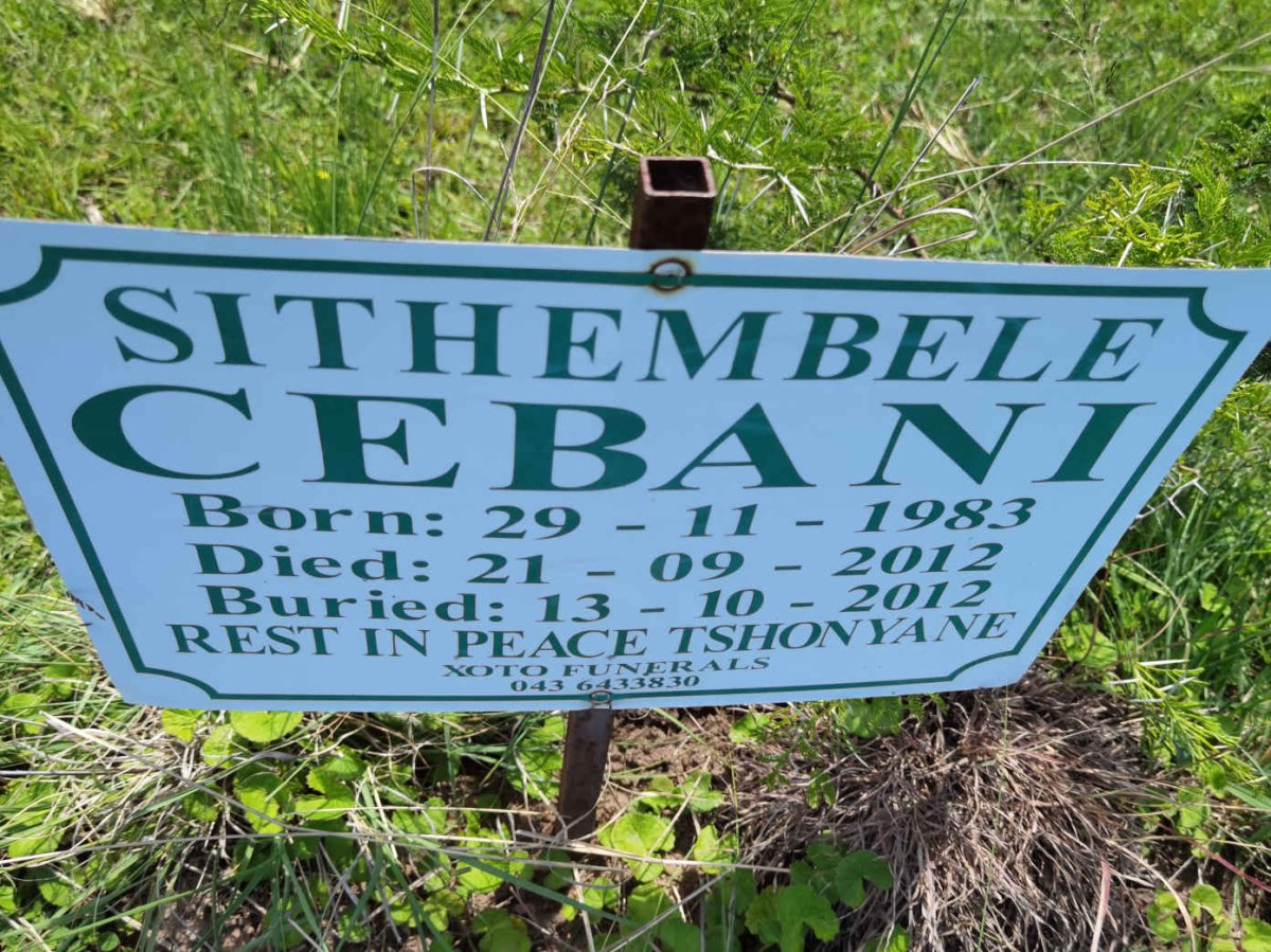 CEBANI Sithembele 1983-2012