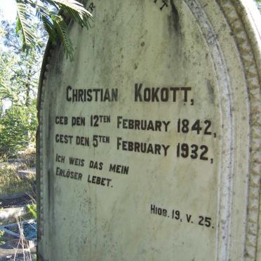 KOKOTT Christian 1842-1932
