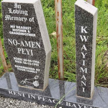 KWAYIMANI No-Amen Peyi 1926-1993