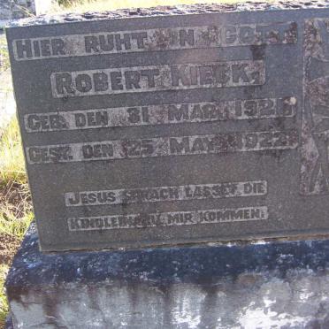 KIECK Robert 1921-1922