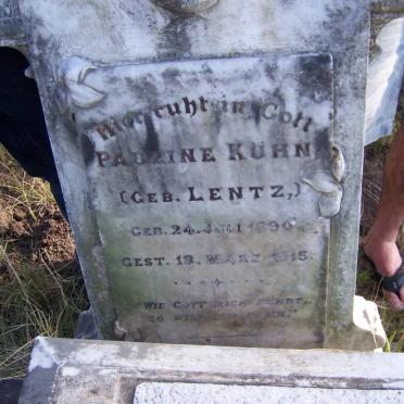 KUHN Pauline nee LENTZ 1890-1915
