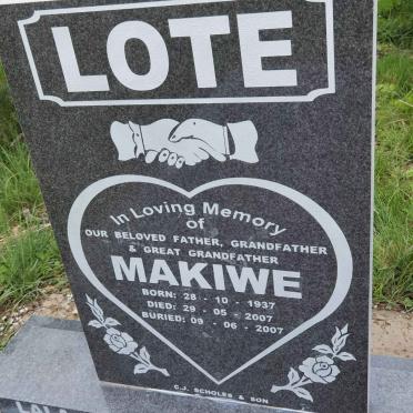 LOTE Makiwe 1937-2007