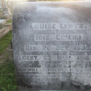 LENTZ Louise nee GRIEB 1888-1941