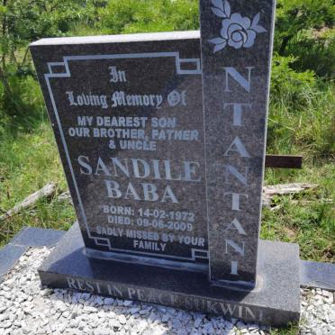 NTANTANI Sandile Baba 1972-2009