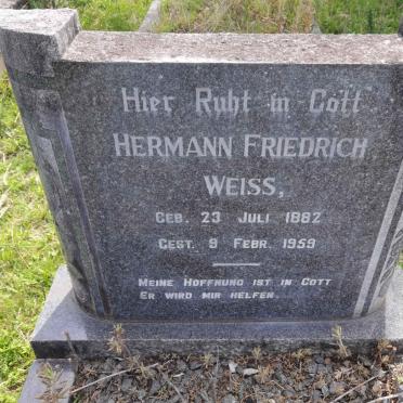 WEISS Hermann Friedrich 1882-1959