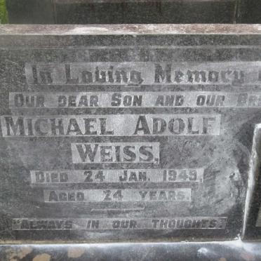 WEISS Michael Adolf -1949