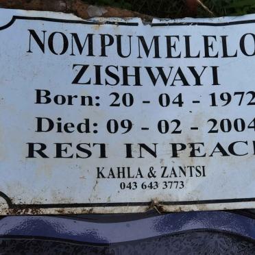 ZISHWAYI Nompumelelo 1972-2004