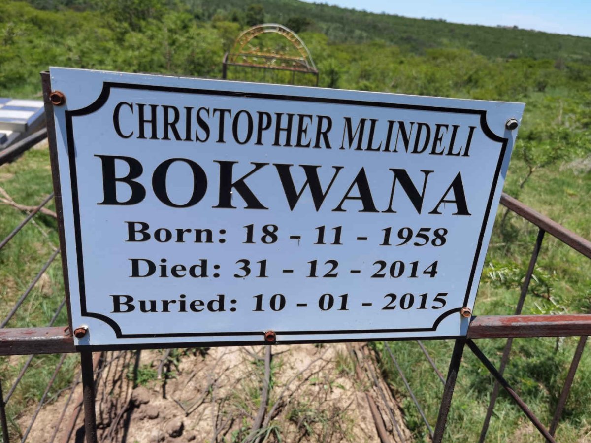 BOKWANA Christopher Mlindeli 1958-2014