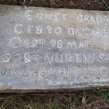 BRAUN Ernst 1884-1904