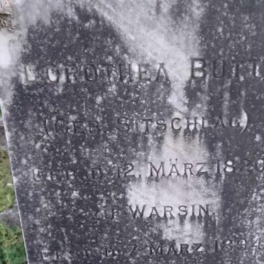 BUTT Dorothea nee SITSCHLAG 1820-1894