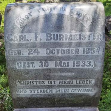 BURMEISTER Carl. F. 1854-1933