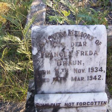 BRAUN Frances Freda 1934-1942