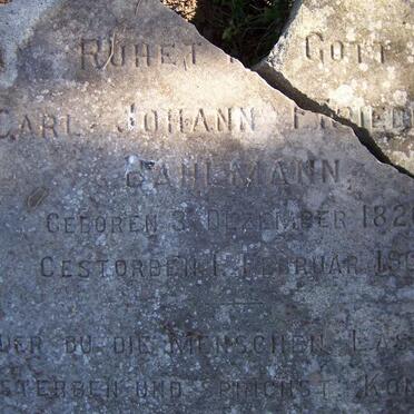 BAHLMANN Carl Johann Friedrich 1820-1908