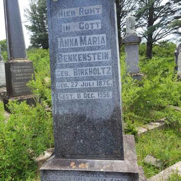 BENKENSTEIN Anna Maria nee BIRKHOLTZ 1876-1956