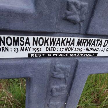 DYOSI Nomsa Nokwakha Mrwata 1952-2019