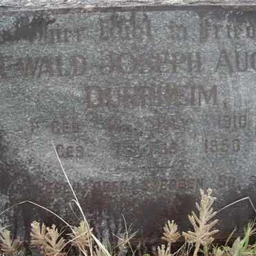 DURRHEIM Ewald Joseph August 1910-1950