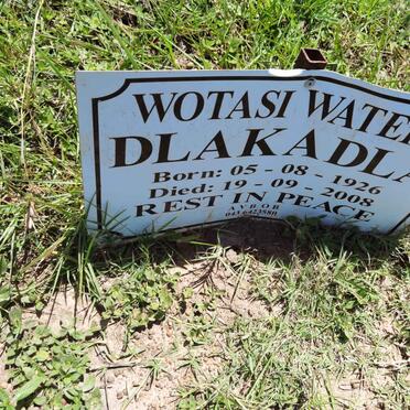DLAKADLA Wotasi Waters 1926-2008