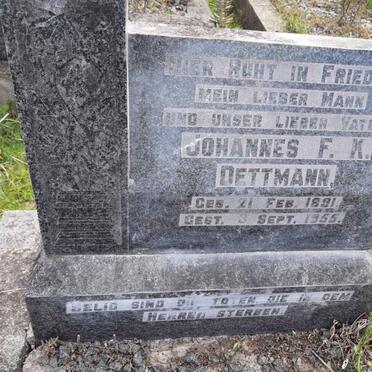 DETTMANN Johannes F.K. 1891-1955