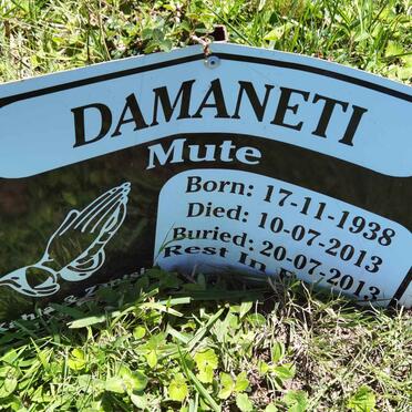 DAMANETI Mute 1938-2013