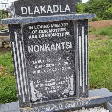 DLAKADLA Nonkantsi 1938-2020