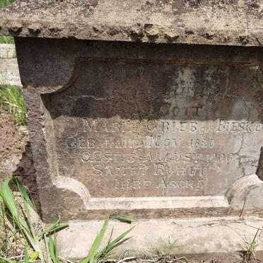 GRIEB Maria nee BIESKE 1820-1906