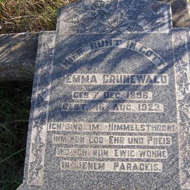 GRUNEWALD Emma 1896-1923