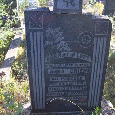 GRIEB Anna nee PASCHKE 1861-1943